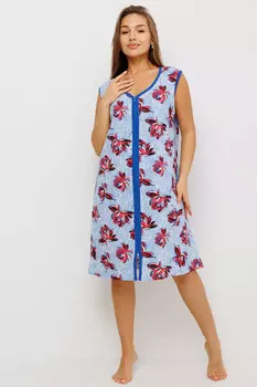 Жен. халат арт. 23-0564 Голубой р. 58