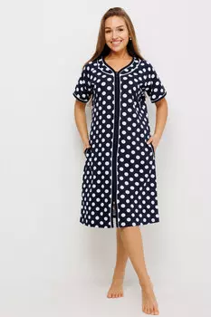 Жен. халат арт. 23-0565 Темно-синий р. 54