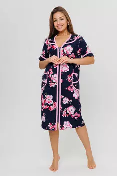 Жен. халат арт. 23-0567 Темно-синий р. 54