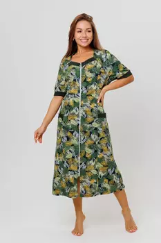 Жен. халат арт. 23-0572 Зеленый р. 50