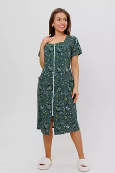 Жен. халат арт. 23-0577 Зеленый р. 58