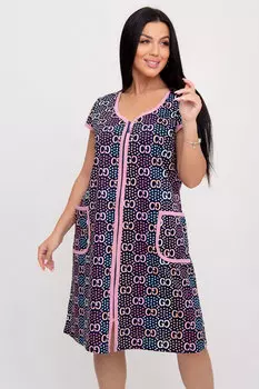 Жен. халат арт. 23-0582 Темно-синий р. 56