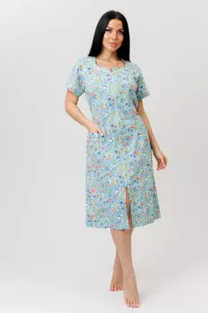 Жен. халат "арт. 23-0661 Голубой" р. 52