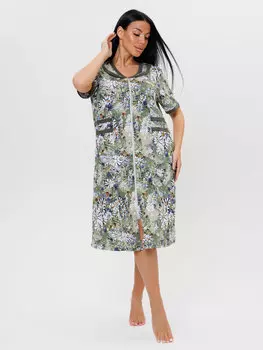 Жен. халат арт. 23-0664 Хаки р. 58