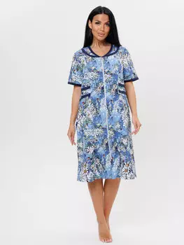 Жен. халат арт. 23-0664 Синий р. 56