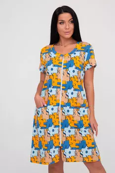 Жен. халат арт. 23-0669 Желтый р. 44