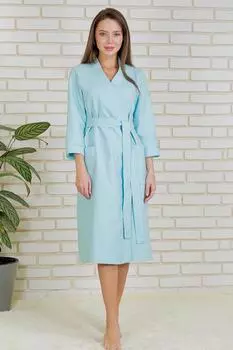 Жен. халат "Банный Голубой" р. 54