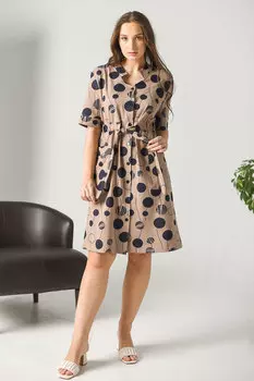 Жен. халат "Брауни" Коричневый р. 48