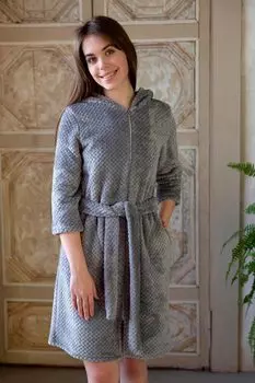 Жен. халат "Дарлинг" Серый р. 50