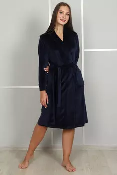 Жен. халат "Домашний" Синий р. 44