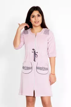 Жен. халат "Джемма" Пепельная роза р. 48