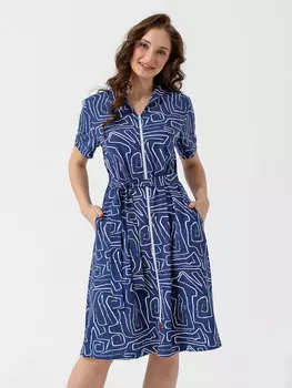 Жен. халат "Фантазия" Синий р. 52