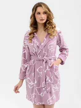 Жен. халат "Игрушки" Розовый р. 46