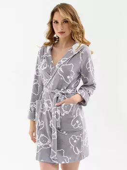 Жен. халат "Игрушки" Серый р. 42