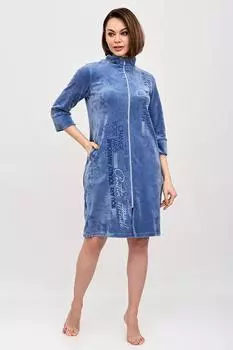 Жен. халат "Ингрид" Индиго р. 52