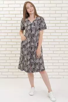 Жен. халат "Ирэн" Черный р. 66