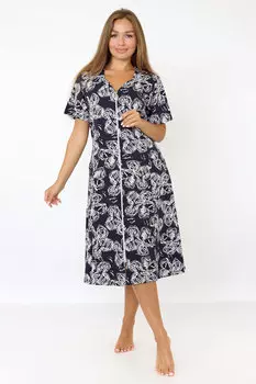 Жен. халат "Ирэн" Темно-синий р. 54