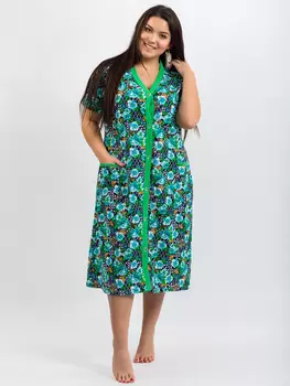 Жен. халат "Эконом-пуговица" В ассортименте р. 56