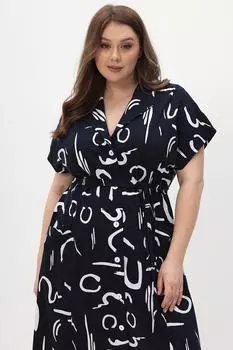 Жен. халат "Классик" Темно-синий р. 58