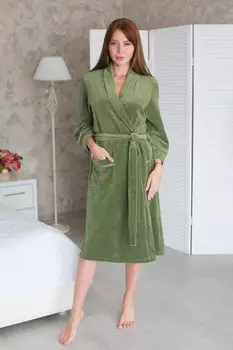Жен. халат "Клеопатра" Хаки р. 56