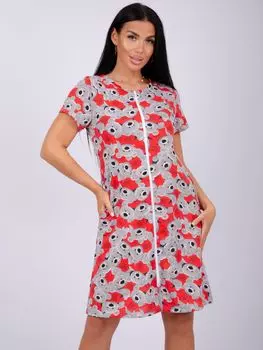 Жен. халат "Красотка" Красный р. 42