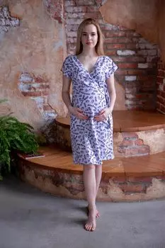 Жен. халат "Лаванда" Сиреневый р. 50