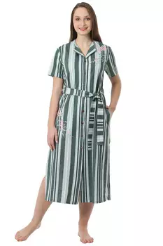 Жен. халат "Лютики Зеленый" р. 54