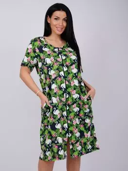 Жен. халат "Рената" Зеленый р. 50