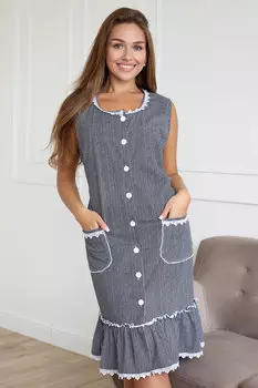 Жен. халат "Сара Черный" р. 46