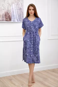 Жен. халат "Сусанна" Темно-синий р. 60