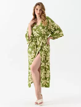 Жен. халат "Токио" Зеленый р. 50