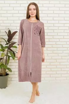 Жен. халат "Урсула" Коричневый р. 58