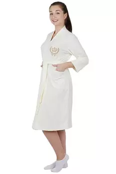 Жен. халат "Виктория" Молочный р. 62