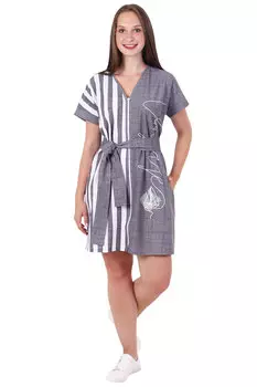 Жен. халат "Вояж" Графит р. 50