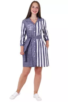 Жен. халат "Вояж" Синий р. 44