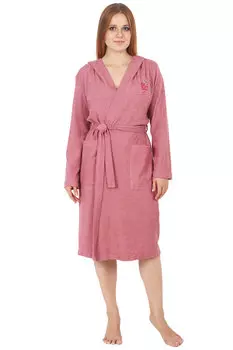 Жен. халат "Ягода-малинка" Сухая роза р. 46