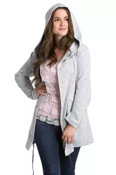 Жен. кардиган "арт. 16-0227 Серый" р. 56