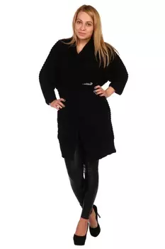 Жен. кардиган "арт. 16-0449 Черный" р. 46-56