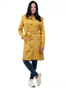 Жен. кардиган "Полина" Горчичный р. 52