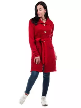 Жен. кардиган "Полина" Красный р. 46