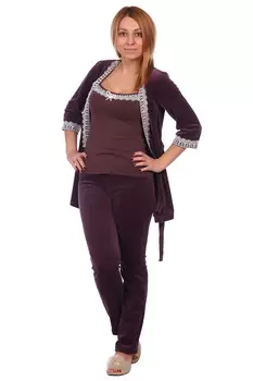 Жен. комплект арт. 17-0078 Кофейный р. 44