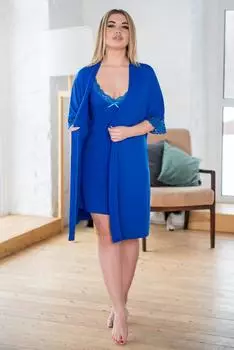 Жен. комплект "арт. 19-0255 Васильковый" р. 44