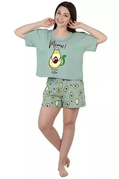 Жен. комплект "Авокадо Кэт" Зеленый р. 44