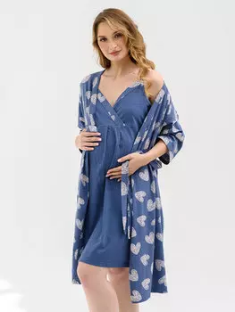 Жен. комплект "Дела сердечные" Индиго р. 52