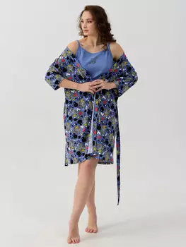 Жен. комплект "Мяу" Голубой р. 56