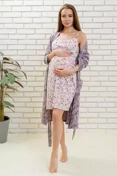 Жен. комплект "Птичка" Сиреневый р. 44