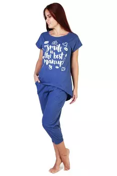 Жен. комплект "Смайл" Синий р. 46
