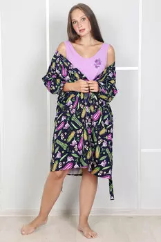 Жен. комплект "Веган" Сиреневый р. 50