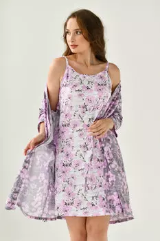 Жен. комплект "Яблоневый цвет" Розовый р. 48