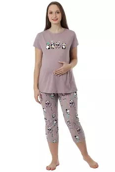 Жен. комплект "Жду чуда" Кофейный р. 54